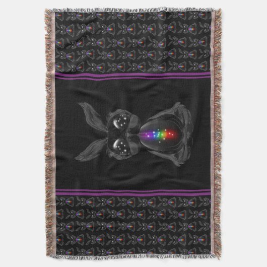 Couverture Joli lapin noir avec Soul arc-en-ciel Chakra (devant Vertical)