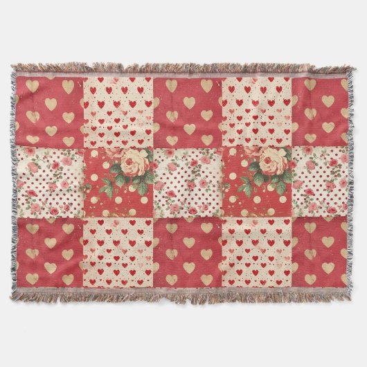 Couverture Joli look Vintage Shabby Chic Floral (Devant)