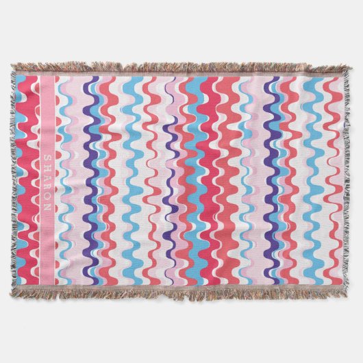 Couverture Joli monogramme motif rose rouge abstrait (Devant)