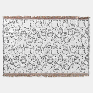 Couverture Joli motif de Noël en hiver à dessiner (5)