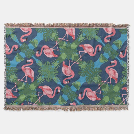 Couverture Joli motif flamant rose (Devant)