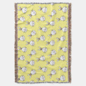 Couverture Joli Motif lapin blanc de Pâques (devant Vertical)