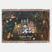 Couverture Joli Noël Magie Noir Vert (Devant)