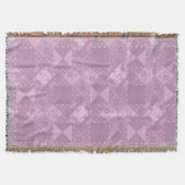 Couverture joli patchwork traditionnel lilas uni (Devant)