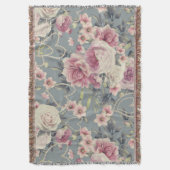 Couverture Joli rose Floral et Pearl Hearts Motif (devant Vertical)