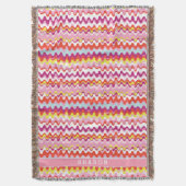 Couverture Joli rose rouge rose abstrait motif vague (devant Vertical)