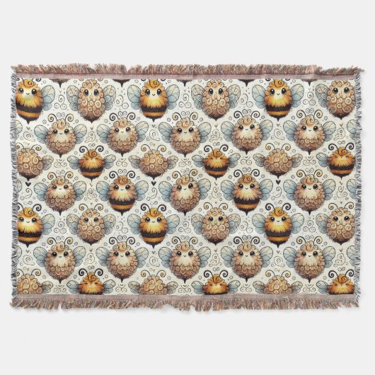 Couverture Jolie abeille dessin animé (Devant)