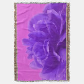 Couverture Jolie framboise violette Florale (devant Vertical)