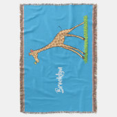 Couverture Jolie girafe avec dessin animé de papillon (devant Vertical)