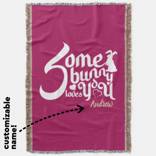 Couverture Jolie Typographie de Pun Blancs et Magenta Bunny