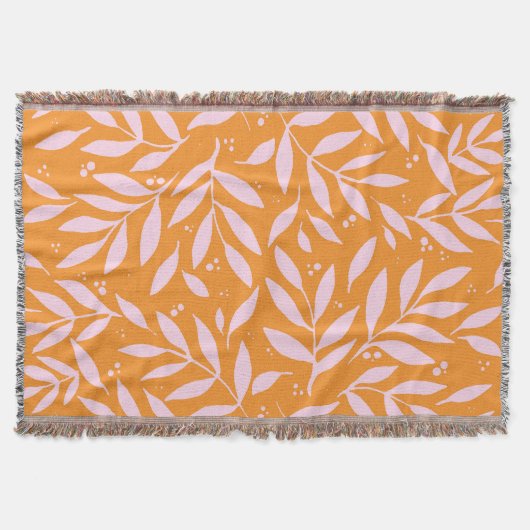 Couverture Jolies branches - orange et rose (Devant)