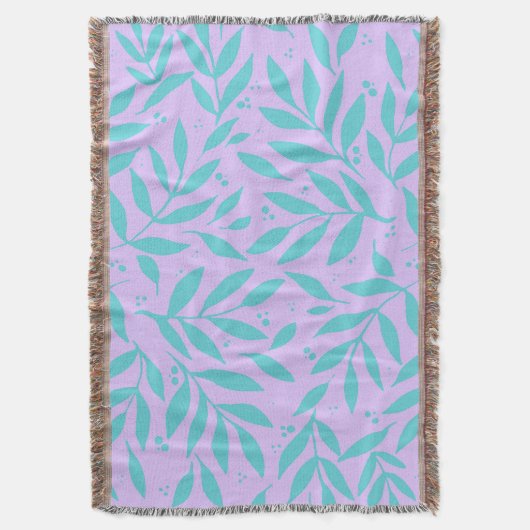 Couverture Jolies branches - turquoise et violet ado (devant Vertical)
