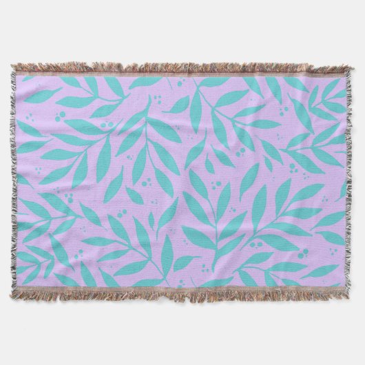 Couverture Jolies branches - turquoise et violet ado (Devant)