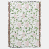 Couverture Jolies Fleurs Roses Feuilles Vertes (devant Vertical)