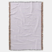 Couverture Jolies rayures blanches lavande (devant Vertical)