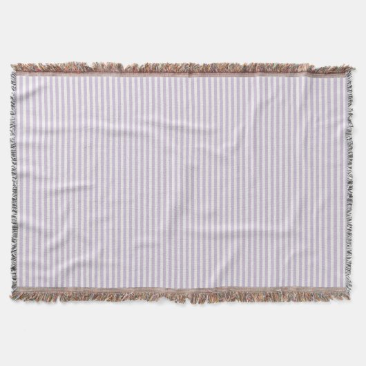 Couverture Jolies rayures blanches lavande (Devant)