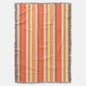 Couverture Jolies rayures orange rouge (devant Vertical)