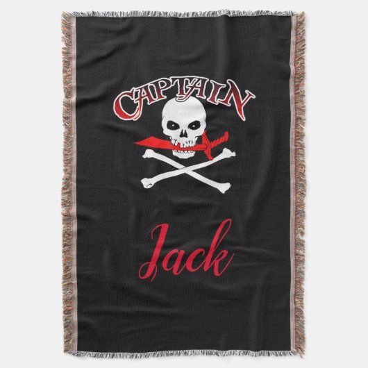 Couverture Jolly roger personnalisé (Cutlass) (devant Vertical)