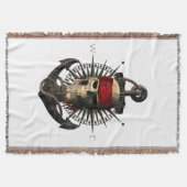 Couverture Jolly roger Pirate Skull Voile Compass Ancre (Devant)
