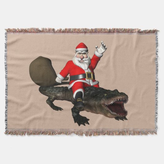 Couverture Jolly Santa Claus Monte Un Alligator (Devant)