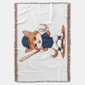 Couverture Joueur de baseball chat (devant Vertical)