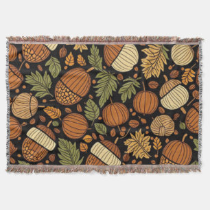 Couverture Jour de la récolte Motif de maïs Autumn Fleece Bla
