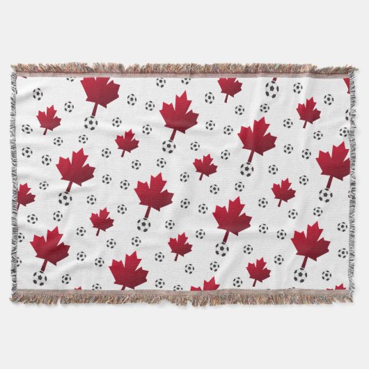Couverture Jour de match de soccer canadien Maple Leaf (Devant)