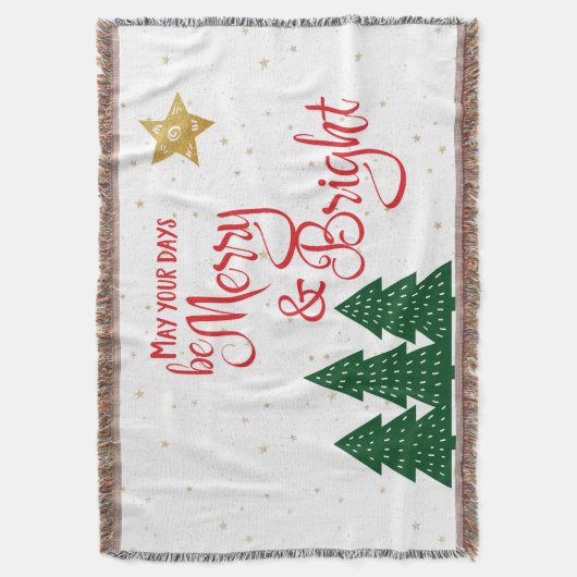 Couverture Jours Soyez Joyeux Rouge Calligraphie Star Trees (devant Vertical)