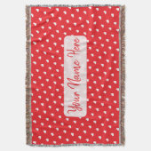 Couverture Joyeuse Saint-Valentin Moderne Motif d'Amour (devant Vertical)