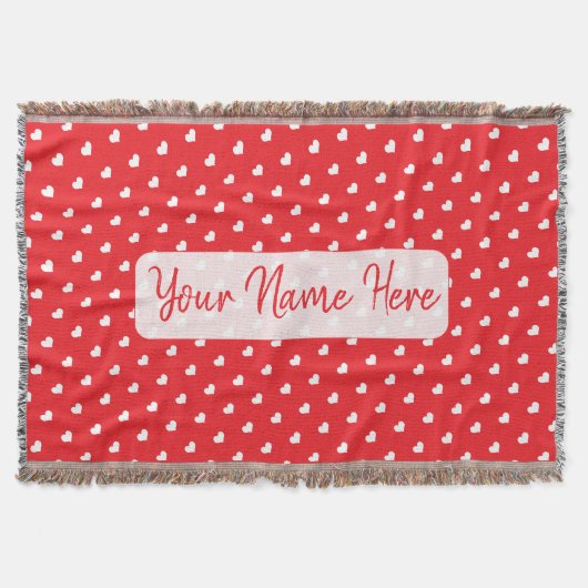 Couverture Joyeuse Saint-Valentin Moderne Motif d'Amour (Devant)