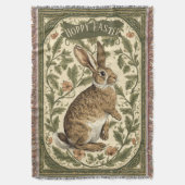 Couverture Joyeuses Pâques Lapin Rétro Inspiré de William Mor (devant Vertical)