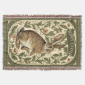 Couverture Joyeuses Pâques Lapin Rétro Inspiré de William Mor (Devant)