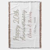 COUVERTURE JOYEUX 20E ANNIVERSAIRE DE MARIAGE NOM ROSE GRIS P (devant Vertical)