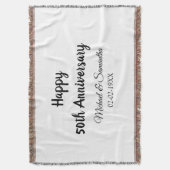 Couverture Joyeux 50e anniversaire ajouter nom du couple date (devant Vertical)