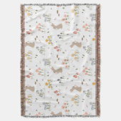 Couverture Joyeux Bunny de Pâques Fleurs sauvages mignonette  (devant Vertical)