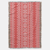 Couverture Joyeux Noël Fair Isle Red & White (devant Vertical)