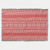 Couverture Joyeux Noël Fair Isle Red & White (Devant)