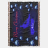 Couverture Joyeux Noël Gymnastique Garçons Personnalisés (devant Vertical)