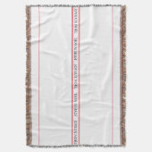 Couverture Joyeux Noël Noël traditionnel français Noël Stripe (devant Vertical)