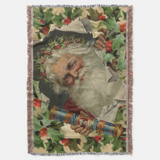 Couverture Joyeux Noël Père Noël classique antique (devant Vertical)