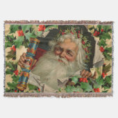 Couverture Joyeux Noël Père Noël classique antique (Devant)