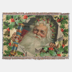 Couverture Joyeux Noël Père Noël classique antique
