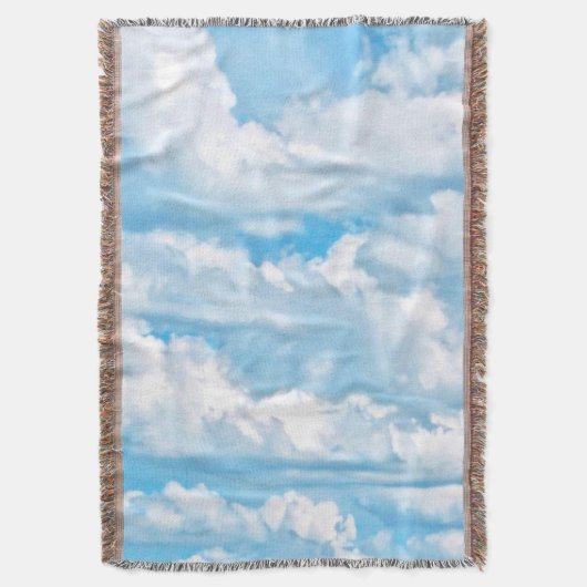 Couverture Joyeux nuages ensoleillés Lumière Ciel Arrière - p (devant Vertical)