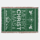 Couverture Joyeux pull de Noël Christian Jesus Dieu (Devant)