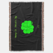 Couverture Joyeux St. Patrick's Day Throw Blanket (devant Vertical)