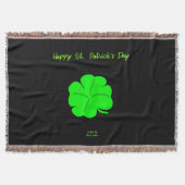 Couverture Joyeux St. Patrick's Day Throw Blanket (Devant)