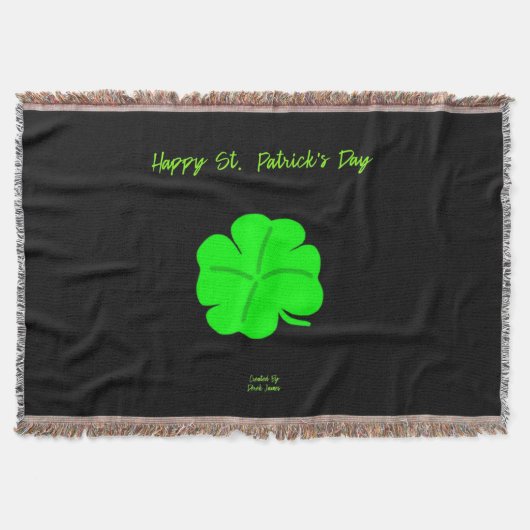 Couverture Joyeux St. Patrick's Day Throw Blanket (Devant)