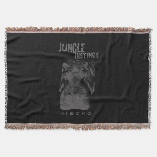 Couverture Jungle Instinct_Kiboko_hippo en noir (Devant)