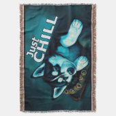 Couverture Juste Chill Husky Puppy (devant Vertical)