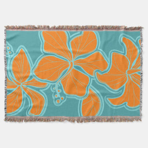 Couverture Kailua Hibiscus Hawaiian Floral Thon Blanket